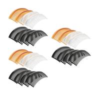 ibasenice 30pcs Plastic Wedding Veil Comb Clip with 23 Teeth, Lightweight Hair Comb for Formal Styling, Comfortable Wear and Gentle Hair Care, for Office and Parties