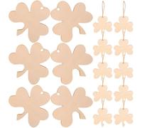 ibasenice 30pcs Shaped Wooden Slices Unfinished DIY Graffiti Cutouts Khaki Wood Material Can Be Embossed Decorated with Stickers for Craft and DIY Projects