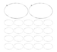 ibasenice 30pcs Stainless Steel Replacement Guitar Strings for Folk and Electric Guitars, Consistent Tension and Fit Original Bridges, for Daily Practice and Studio Recording