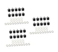 ibasenice 30pcs Threaded Cylinder Endpin Jack for Bass Guitar Stereo Mono Input Output Socket