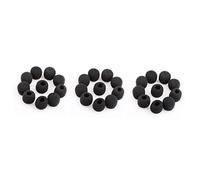 ibasenice 30pcs Tiny Microphone Windscreen Cover Lavalier Lapel Mic Windscreen Wind Protection for Professional Mics Barracuda