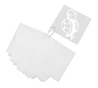 ibasenice 30pcs Turtle Stencils for Painting and Craft Projects, Reusable Pet Sea Turtle Templates Ocean-Themed Designs, Easy to Use for Creative Projects and School Art