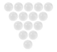 ibasenice 30pcs White Balls Baby Noise Maker Inserts PVC Gentle Sound Stimulation Safe Animal Puppet Accessories for Crafting and Repairs