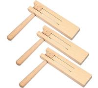 ibasenice 30pcs Wooden Ratchet Matraca Toys Noise Maker Rattle Musical Toys for Boys and Girls