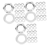 ibasenice 30sets Guitar Nut Washers for Electric Guitar Nut Replacement Bass Gaskets Accessories