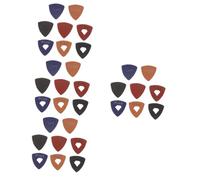 ibasenice 32pcs Leather Guitar Picks Thick Replacement Ukulele Picks Guitar Accessories for Acoustic Electric Use