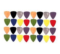 ibasenice 32pcs Wool Felt Guitar Picks Soft Touch Ukulele Plectrums for String Instruments Grey