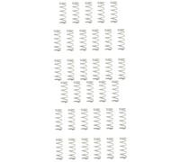 ibasenice 34pcs Electric Guitar Pickup Height Springs Tension Springs for Straight Bridge Pull String Saddle Essential Accessories for Bass Guitarists Silver
