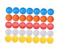 ibasenice 35pcs Indoor Golf Practice Balls Lightweight Hollow Training Aids with Bright Colors for Safe Beginner Golfers Durable Sports for Home and Garden Use