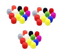ibasenice 36pcs Microphone Windscreen Cover Noise-reducing Sponge for Professional Mics Comfortable Replacement for Ktv Dance Stage Performances Random Color
