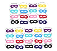 ibasenice 36pcs Superhero Masks Carnival Eye Masks for Halloween Birthday Parties Dress Up Comfortable Felt Design with Superhero Themes for Boys