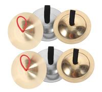 ibasenice 3pairs Copper Finger Cymbals Boys and Girls Steel Musical Instruments for Early Childhood Music Education for Dance Parties and Creative Play