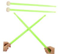 ibasenice 3pairs Drumsticks Alternative Felt Double-end Drumsticks for Jazz Portable Practice Percussion Stick Silent Tips