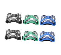 ibasenice 3pairs Foot Tambourines Vibrant Colors Unique Rhythm Instrument for Musicians and Dancers Versatile Sound Effects