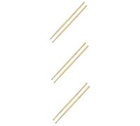 ibasenice 3pairs Maple Wood Drumsticks for Boys and Girls Adults for Percussion Practice Smooth Balanced Design for Beginners Advanced Drummers