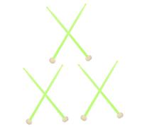 ibasenice 3pairs Nylon Drumsticks Stage Drumsticks Silent Tips for Jazz Drum Practice