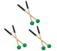 ibasenice 3pairs Stage Performance Percussion Drumsticks Tongue Drum Mallets Music Instrument Mallets for Practice Pad Drumming