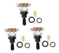 ibasenice 3pcs 3-level Sound Pick-up Switch for -style Guitar Button for Sound Pickup for Acoustic Electric Guitars