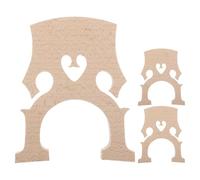 ibasenice 3pcs 4/4 Full Size Cello Bridge Replacement Parts Maple Wood Cello Bridge Instrument Accessories Portable Lightweight for Orchestral Strings