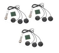 ibasenice 3pcs Active Dynamic Piezo Pickup for Guitar Ukulele No Drilling High Fidelity Sound Easy Install Kit