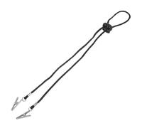 ibasenice 3pcs Adjustable Adult Bib Clip Holder Polyester and Iron Material, Easy to Use Neck Bib Clamp for Dining Experience, Stylish and Functional Napkin Clip Lanyard