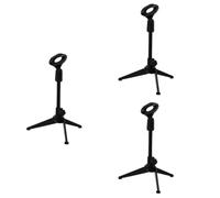 ibasenice 3pcs Adjustable Desktop Microphone Stand for Live Broadcast Mic Fixing Frame Tripod Stand for Desk Tripod Use and Speech Fixing Frame
