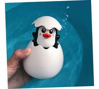 ibasenice 3pcs Adorable Bath Sprinkling Floating Egg Penguin Duck Dinosaur Random Colors Fun Bathtime for Water Shower Play Random Color
