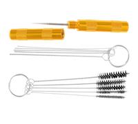 ibasenice 3pcs Airbrush Hose Connectors Set, Copper Material with High Precision and Practical Design, Silver Air Joint Cleaning Fittings for Airbrush Hose and Trachea Use