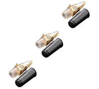 ibasenice 3pcs Alto Saxophone Mouthpieces Kit with Metal Clamp and Cover Replacement for Alto Flat Saxophone Lightweight and Portable Design for Easy Assembly and Storage