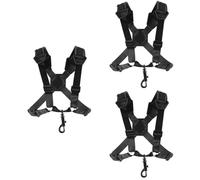 ibasenice 3pcs Alto Saxophone Strap Adjustable Shoulder Support Double Straps for Saxophone Comfortable and Materials Sax Accessory for Practice and Performance