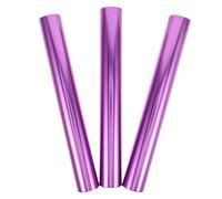 ibasenice 3pcs Aluminum Alloy Relay Baton for Race Lightweight Sprint Passing Sticks for Outdoor Sports Practice Athlete and Student Running Events Purple
