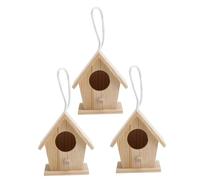 ibasenice 3pcs Artificial Bird House Decor Mini Bird Nest Ornament for Garden Easter Party Decorations