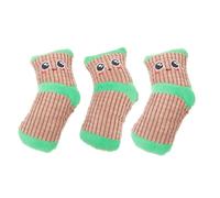 ibasenice 3pcs Bite-resistant Plush Dog in Creative Socks Shape, Interactive Chew for Small Dogs to Stimulate Curiosity and Provide Sturdy Plaything