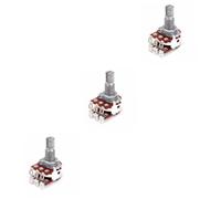ibasenice 3pcs Bk Dual Potentiometer Long Knurled Split Shaft for Electric Guitar Volume Tone Controls Easy Installation Replacement for Adjustments