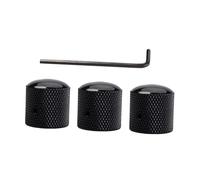 ibasenice 3pcs Black Eye Volume Tone Control Knobs Dome Knobs for Electric Bass Guitar Parts Accessories Music Studio Accessories
