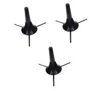ibasenice 3pcs Black Trumpet Tripod Stand Holder Detachable Bracket and Felt Pads Foldable Music Stand for Trumpet and Wind Instruments