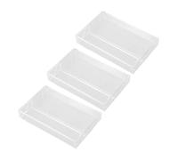 ibasenice 3pcs Cassette Tape Dispenser Plastic Cassette Holder Retro Storage Box for Audio Collection