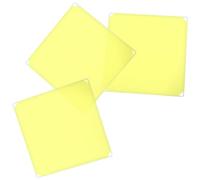 ibasenice 3pcs Cat Litter Box Splash Guard Privacy Enclosure, Reusable Large Size Pee Shield with Green Embossed Panels and Black Clips, Protective Fence for Cat Toilet Accessories