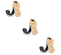 ibasenice 3pcs Cello End-pin Stopper Non-slip Cello Spike Floor Protector Wooden Anchor Rest for Violin