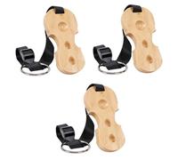ibasenice 3pcs Cello Stop Slip Mat End-pin Stopper Wooden Base Strap Lightweight Portable for Cello Players