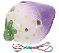 ibasenice 3pcs Ceramic Ocarina Cute Strawberry-shaped Wind Instrument for Beginners for Music Practice and Learning Craftsmanship Adorable Design
