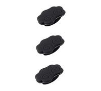 ibasenice 3pcs Chinese Erhu Sound Filter Silencer Pads Durable Noise Reduction Accessories for String Instruments Soft Black Dampening Mat for Practice and Performance