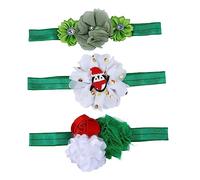 ibasenice 3Pcs Christmas Headbands Stretchy Festival Hairband Set for Party Holiday Accessories Comfortable Fit for Growing