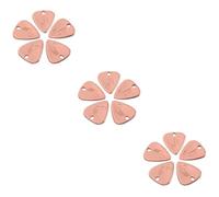 ibasenice 3pcs Classic Shape Metal Guitar Picks Comfortable Non-slip for Acoustic Classical Guitars