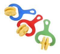 ibasenice 3pcs Clay Roller Modeling Pattern Rollers Texture Stamps Ergonomic Molding Tools for Preschool Art Projects and DIY Crafts