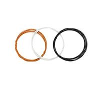 ibasenice 3pcs Cloth-covered Guitar Pickup Cables Waxed Hookup Wires for Electric and String Instruments Easy to Use Small Size Multi-Colour