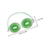 ibasenice 3pcs Cooling Eye Gel Masks with Elastic Band Reusable Ice Eye Patches for Dark Circles and Headache Relief Portable Fruit Design Watermelon Lemon Kiwi