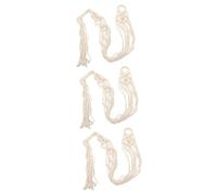 ibasenice 3pcs Cotton Rope Guitar Wall Hanger Macrame Wall Guitar Hanger for Easy Installation