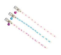 ibasenice 3PCS Fluorescent PET Collars for Dogs and Cats Night Safety Anti-Lost Collar Random Colors Adjustable Size for Outdoor Use