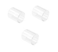 ibasenice 3pcs Glass Finger Slide Bar for White Electric Guitar Guitar Parts Accessory Slide Bar for Jazz Blues Country Acoustic Strings Made of High Grade Glass